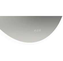 Oglindă de baie cu senzor tactil pentru controlul luminii și al încălzirii