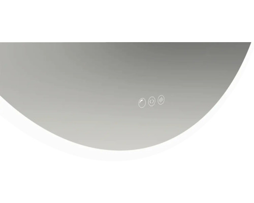 Oglindă de baie cu senzor tactil pentru controlul luminii și al încălzirii