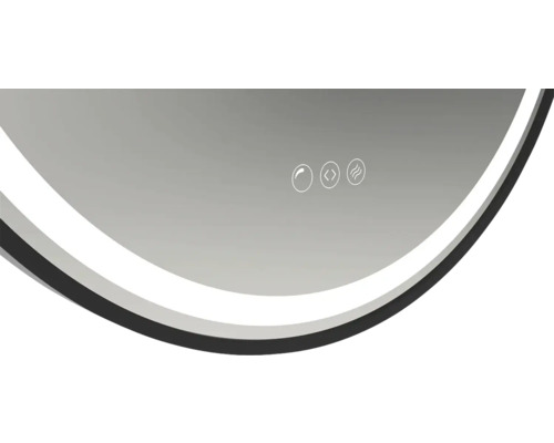 Imagine detaliată a unei oglinzi cu funcție tactilă pentru operare