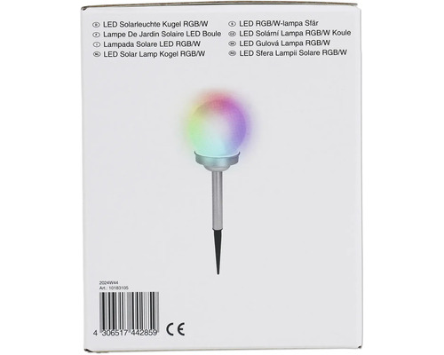 LED Sfera Lampii Solare RGB/W