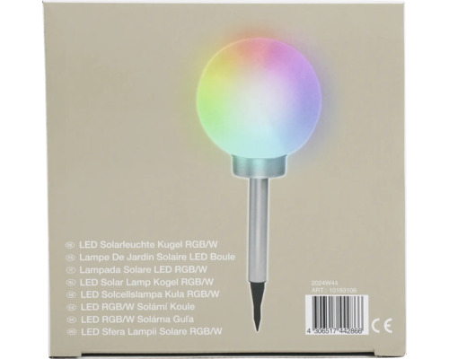 Lampa solară LED sferică cu schimbare de culoare