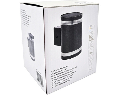 Ambalajul unei lămpi solare de perete cu LED