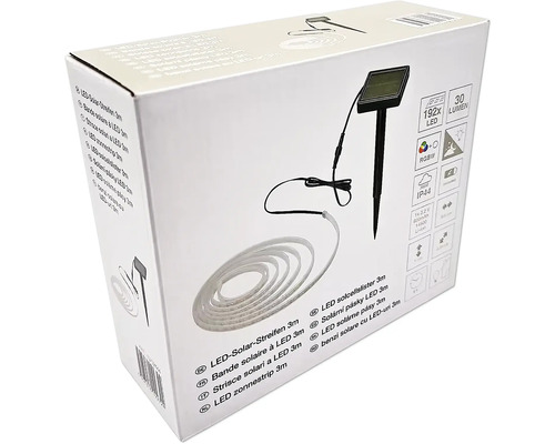 Ambalajul unei benzi solare cu LED de trei metri