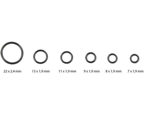 Diverse dimensiuni de O-ringuri