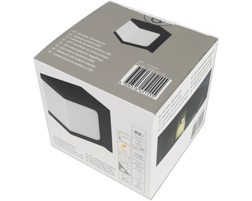 Ambalajul unei lămpi solare de perete cu LED