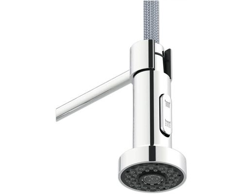 Baterie de bucătărie cu furtun de duș