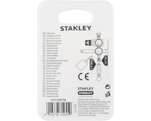Ambalaj supapă de siguranță Stanley