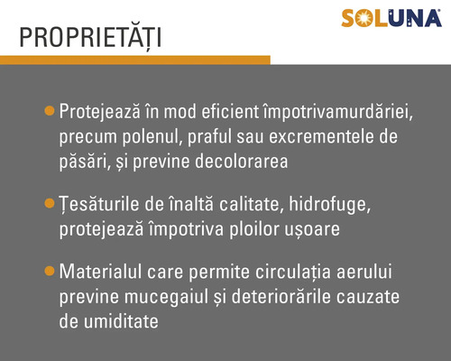 Husă de protecție pentru umbrelă Soluna 235x55 cm negru