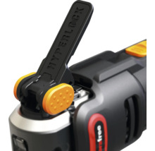 Imagine detaliată a unei mașini-unelte multifuncționale oscilante cu sistem Hyperlock