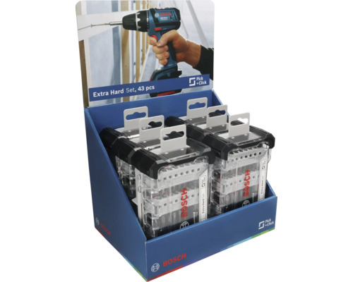 Set Bosch Extra Hard, 43 bucăți în display