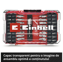 Set biți Einhell M-CASE, 33 piese
