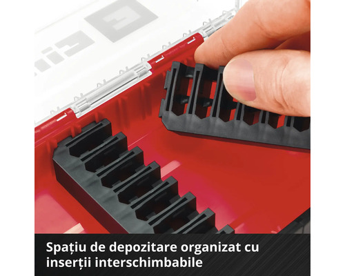 Depozitare organizată cu inserții interschimbabile