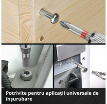 Set biți Einhell M-CASE, 33 piese