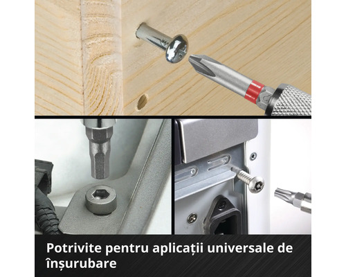 Exemple de utilizare pentru lucrări de înșurubare cu șurubelniță și șuruburi