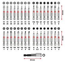 Set biți Einhell M-CASE, 33 piese