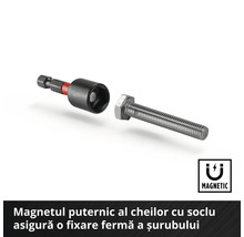 Cheie tubulară magnetică cu șurub