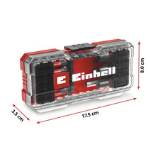 Einhell Logo Set de biți și burghie în cutie de scule, dimensiuni 17,5 x 3,5 x 8,0 cm