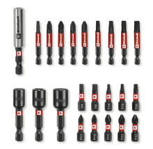Set de biți Einhell cu suport magnetic pentru biți și diverși biți