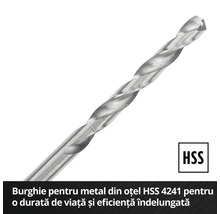 Burghiu pentru metal din oțel HSS