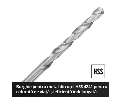 Burghiu pentru metal din oțel HSS
