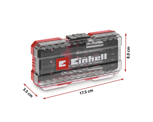 Cutie de depozitare Einhell pentru scule cu dimensiunile 17,5 x 3,5 x 8,0 cm