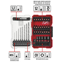 Set 39 biți/biți de impact/burghie Einhell M-CASE LS, 39 piese