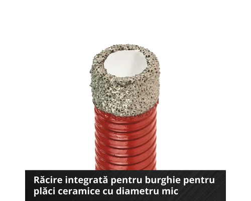 Burghiu pentru plăci ceramice cu răcire integrată