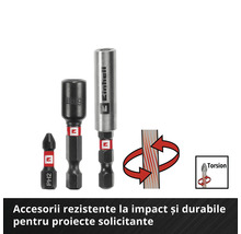 Set de biți pentru șurubelniță Einhell cu efect de torsiune