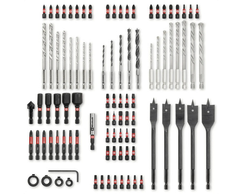 Einhell Logo Set de burghie și biți cu diverse burghie, biți și accesorii