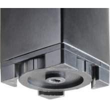 Detaliu al unui cartuș de imprimantă negru