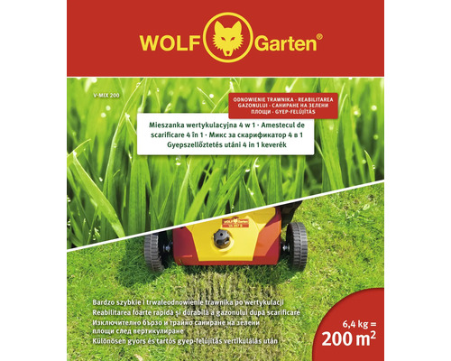 Îngrășământ pentru gazon mix scarificare Wolf 6,4 kg