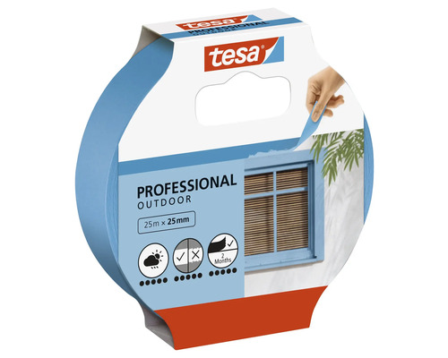 Rola de bandă adezivă creponată pentru exterior Tesa Professional 25 metri pe 25 milimetri