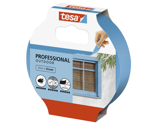 Bandă de mascare pentru exterior Tesa Professional, 25 metri pe 25 milimetri