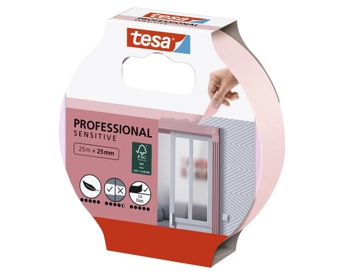 Bandă adezivă sensibilă Tesa Professional, 25 m x 25 mm