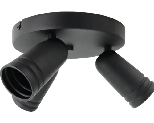 Lumină de tavan cu trei spoturi pentru direcționarea flexibilă a luminii