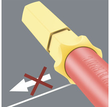 Simbol care previne alunecarea șurubelniței