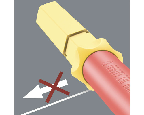 Simbol care previne alunecarea șurubelniței