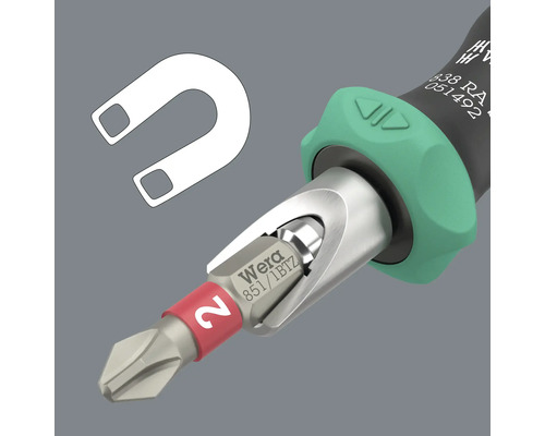 Șurubelniță Wera cu bit și magnet