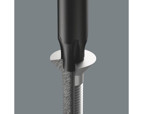 Șurubelniță care intră într-un șurub cu profil Torx