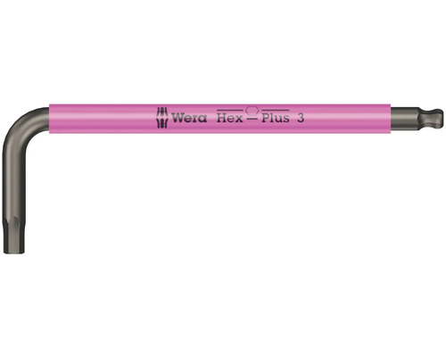 Șurubelniță unghiulară Wera cu cap sferic, imbus, dimensiune 3