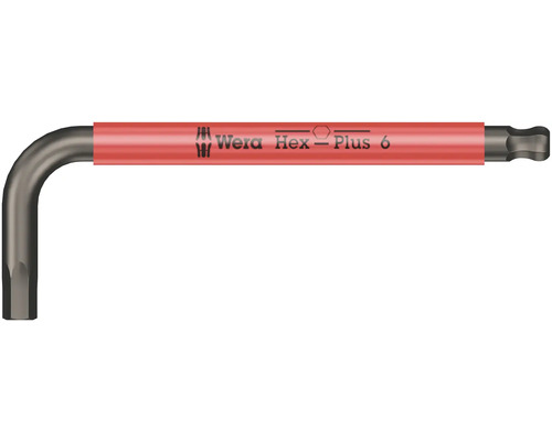 Cheie imbus Wera cu profil Hex-Plus și înveliș