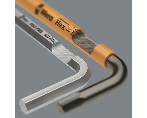 Prim-plan cu două chei hexagonale Wera