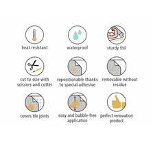 Panou bucătărie mySpotti Splash Uni alb folie PVC rigidă 280x60 cm