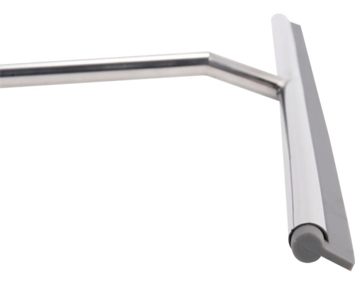 Racletă pentru geamuri cu mâner metalic și lamă de cauciuc