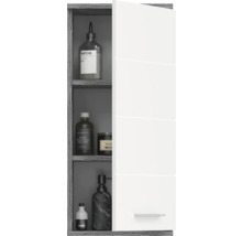 Dulap de baie cu rafturi și ușă albă