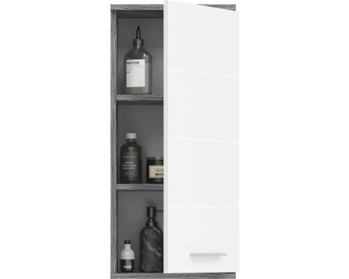 Dulap de baie cu rafturi și ușă albă