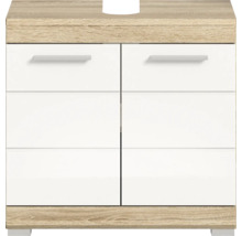 Dulap sub chiuvetă cu două uși și decor din lemn