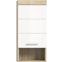 Dulap suspendat cu trei uși și un compartiment deschis