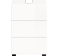 Comodă albă cu trei sertare