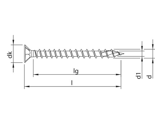 Desen tehnic al unui șurub cu dimensiuni